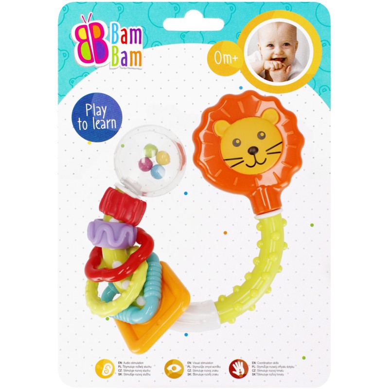 Lion baby rattle