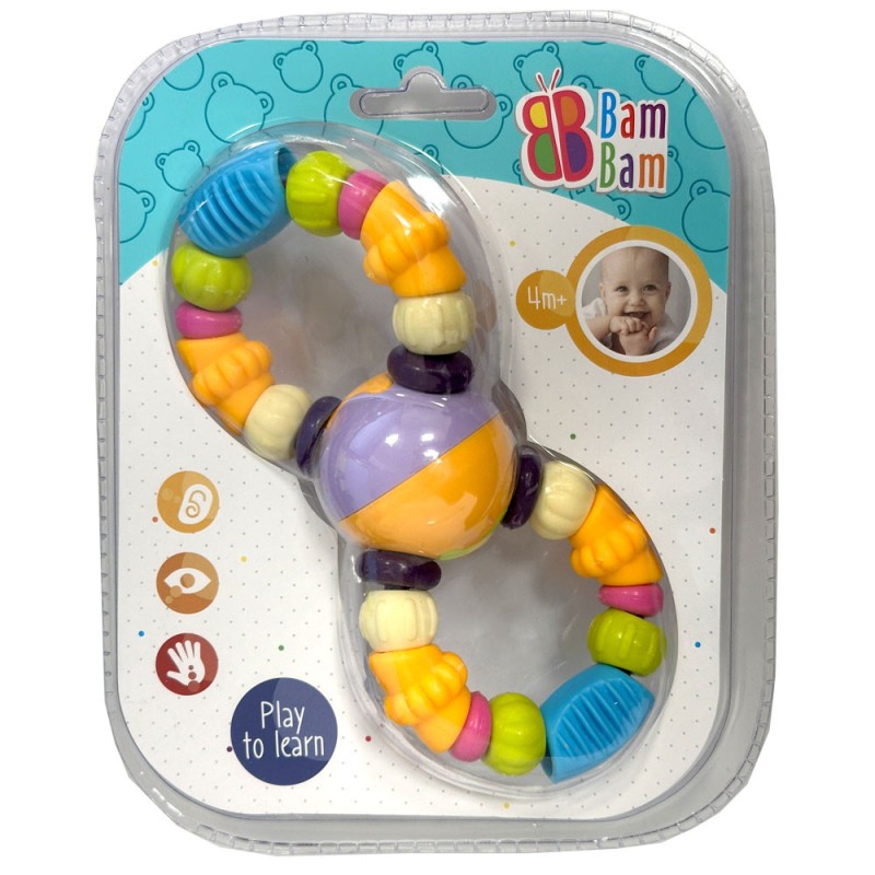 Colour baby rattle