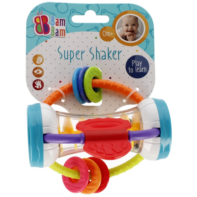 Colour baby rattle, mirror