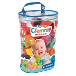 Blocs de construction souples Color Clemmy 40 pièces Clementoni