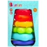 Colour pyramid building toy 6 pcs