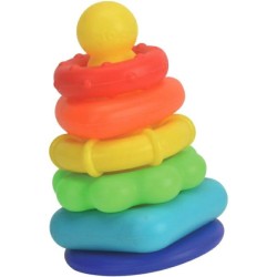 Colour pyramid building toy 6 pcs