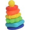 Colour pyramid building toy 6 pcs