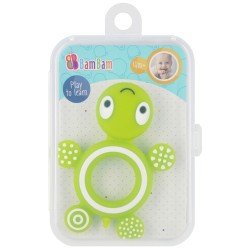 Turtle baby teether in a box