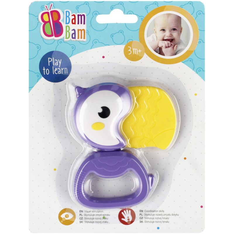 Toucan baby teether + rattle