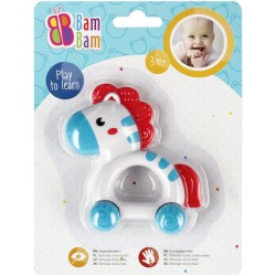 Zebra rolling baby rattle