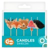 Animals Forest cake candle, 5-piece candle set