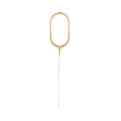 Number Gold Gold number 0 sparkler 17 cm