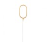 Number Gold Gold number 0 sparkler 17 cm