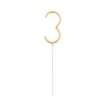 Number Gold Gold Number 3 Sparkler 17 cm