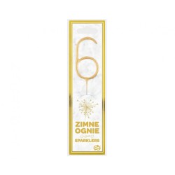 Number Gold Gold Number 6 Sparkler 17 cm