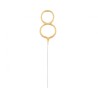 Number Gold Gold Number 8 Sparkler 17 cm