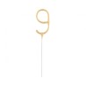 Number Gold Gold Number 9 Sparkler 17 cm