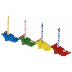 Car colored birthday candle set