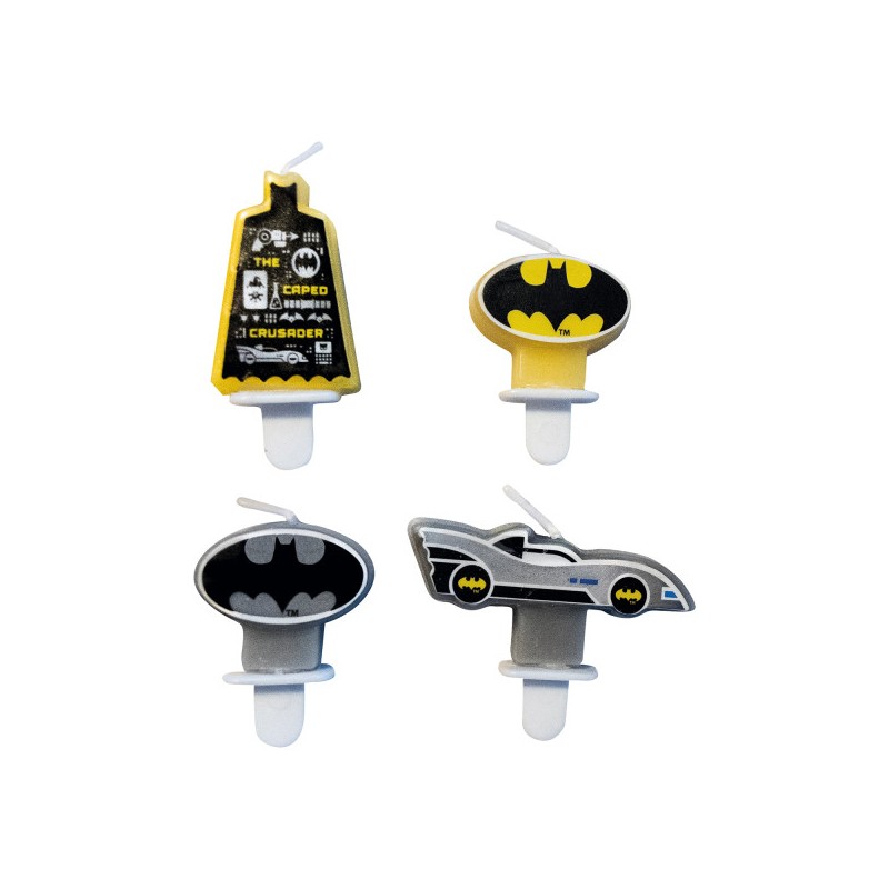 Batman City cake candle set, 4 pieces