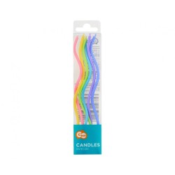 Colour Colorful Swirl, candle set, 6 pieces