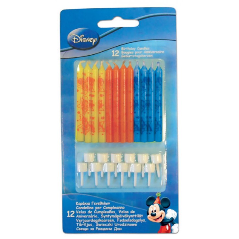 Disney Mickey  Rock the House birthday candle set 12 pcs