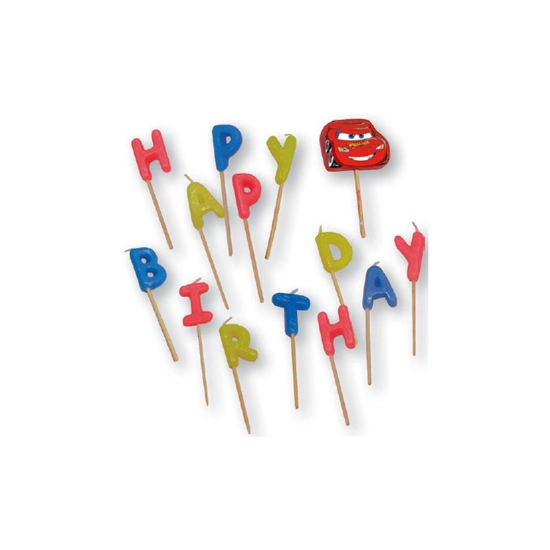 Disney Cars Arena Race Happy Birthday candle