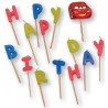 Disney Cars Arena Race Happy Birthday candle