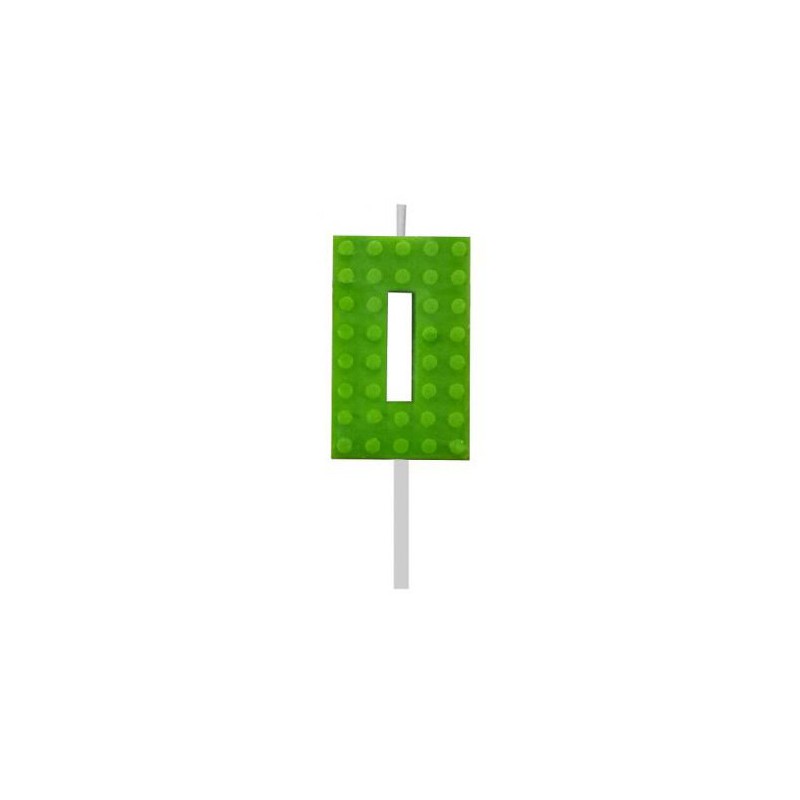 Blocks Green Blocks Building Block Number 0 Green Birthday Candle