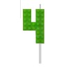 Blocks Green Blocks Building Block Number 4 Green Cake Candle