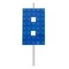 Blocks Blue Blocks Building Block 8 Blue Birthday Candle, Number Candle