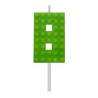 Blocks Green Blocks Building Block No. 8 Green Cake Candle, Number Candle