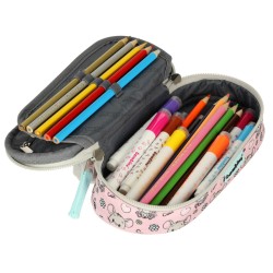 Étui à crayons rembourré avec souris à rabat
