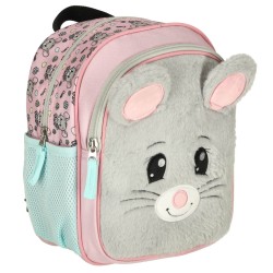 Sac à dos de maternelle 10,5 pouces souris bleu-gris
