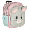 Sac à dos de maternelle 10,5 pouces souris bleu-gris
