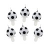 Football Soccer Ball, cake candle set of 6