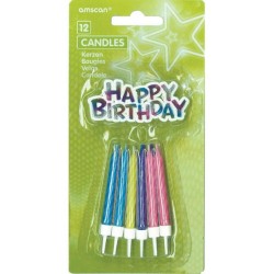 Happy Birthday Happy Birthday candle set 12 pcs