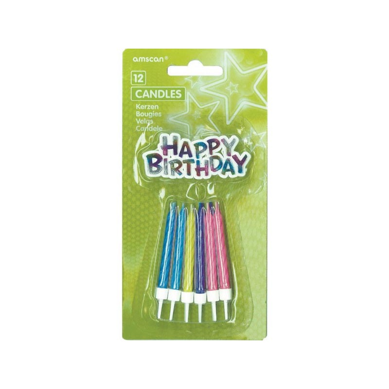 Happy Birthday Happy Birthday candle set 12 pcs