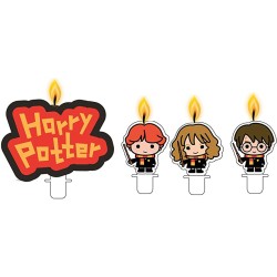 Harry Potter Graphic cake candle set, 4 pieces