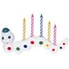 Happy Birthday Caterpillar colorful candle set 9 pcs