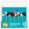 Gamer Game Game Cake Candle, Candle Set 5 pcs