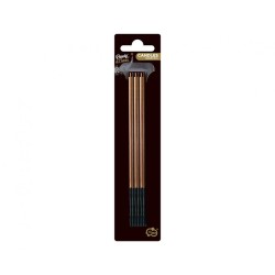 Bougie à gâteau couleur moka métallisée, marron, lot de 6 bougies