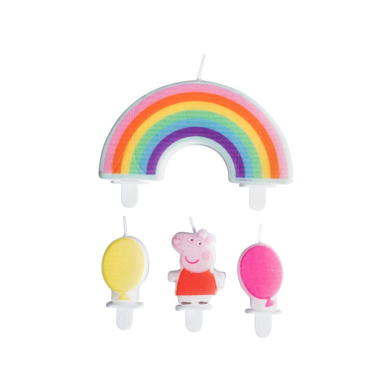 Peppa Pig Confetti cake candle, 4-piece candle set