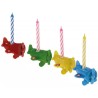 Plane colorful birthday candle set