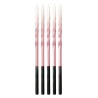 Colour Ombre Pink-White Birthday Candle Set, 5 pieces