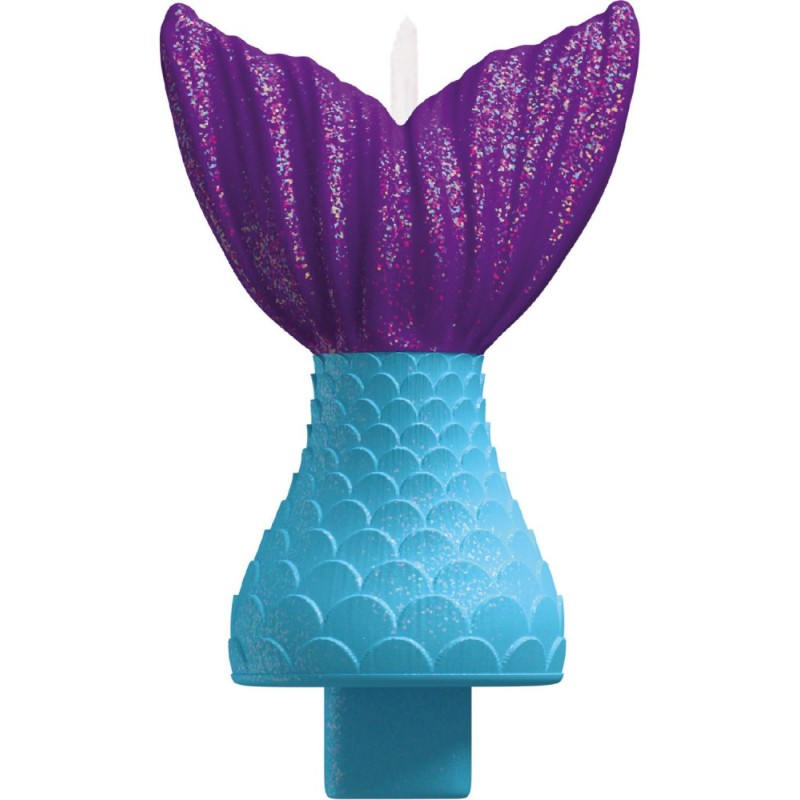 Mermaid Shellebrate cake candle