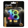 Colour Galaxy 18-number candle