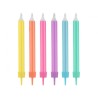 Colour Jumbo Neon cake candle, candle set 12 pcs