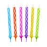 Colour Spiral birthday candle, candle set