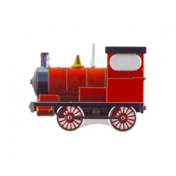 Vehicle Metallic Train Cake Candle