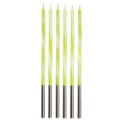 Colour Candy Lime Green Green Birthday Candle, Candle Set 6 pcs