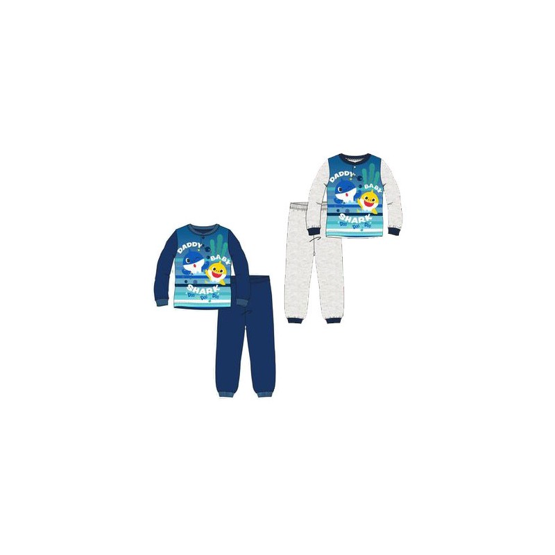 Pyjama long pour enfants Baby Shark dans un coffret cadeau 2-6 ans