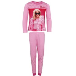 Pyjama long élégant pour enfants de 3 à 8 ans Barbie