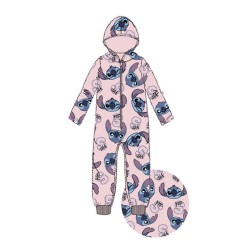 Pyjama long pour enfant Disney Lilo et Stitch corail, taille 6 à 12 ans