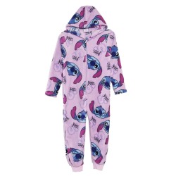 Pyjama long violet Disney Lilo et Stitch pour enfants, taille 6 à 12 ans